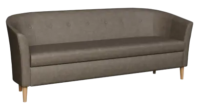 CHARLOTTE 3, trojkřeslo, broušená látka šedá